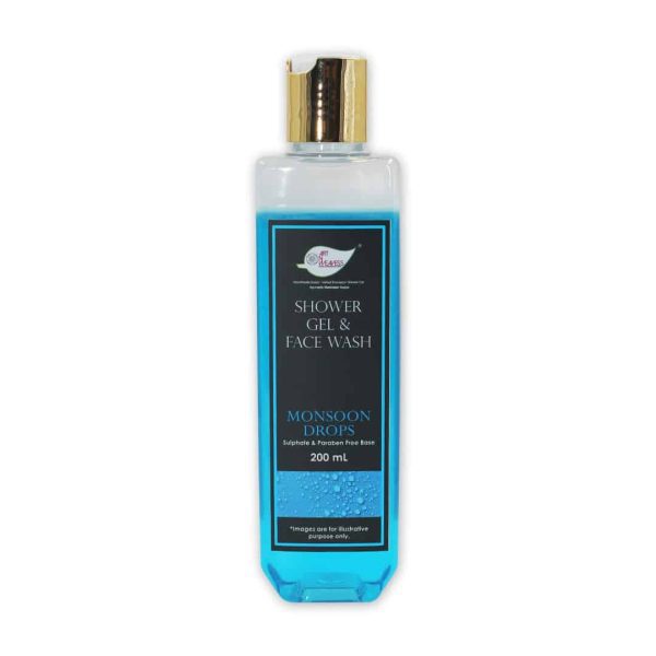 ANW_Mansoon-Drops_200ml_N_1.jpg Monsoon Drops Shower Gel & Face wash with Sulphates & Parabens free Base - 200ml