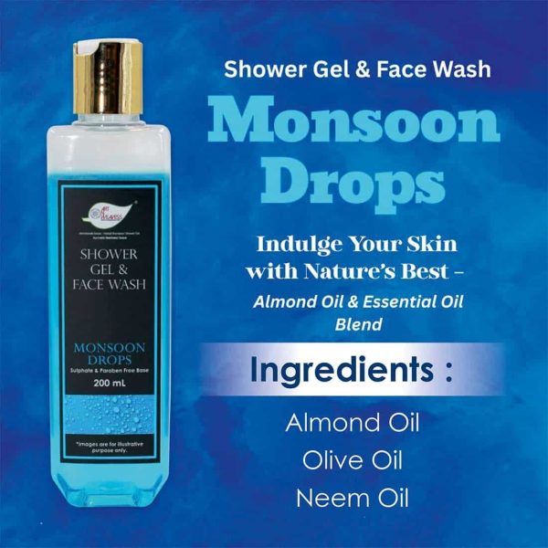 ANW_Moonsoon-Drops_N_7.jpg Monsoon Drops Shower Gel & Face wash with Sulphates & Parabens free Base - 200ml