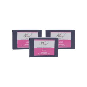 Rose Cow Ghee Herbal Soap - Economy Pack 3