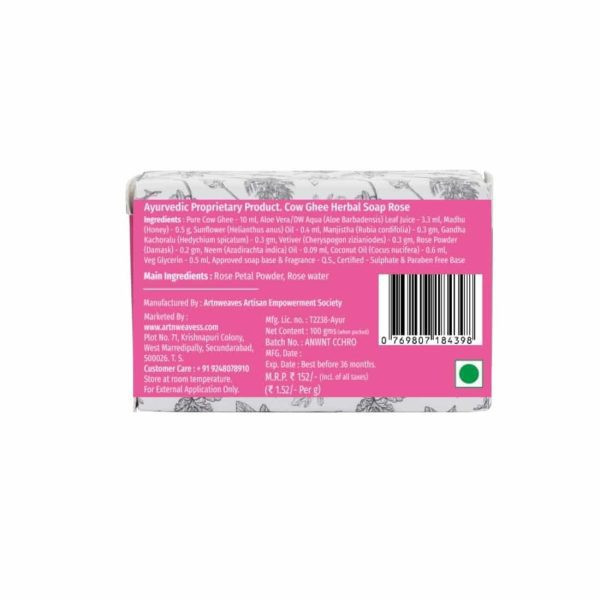 GP-ROS-BK-152.jpeg Rose Cow Ghee Herbal Soap Gift Pack