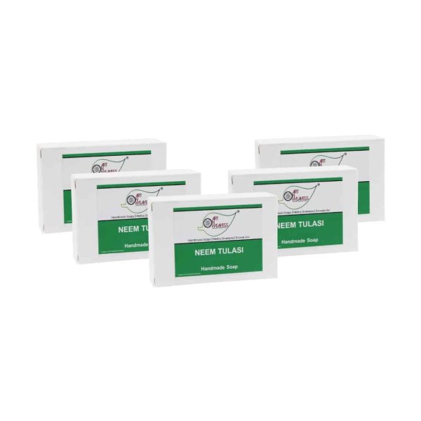 NT-Neem-Tulasi_3.jpg Neem Tulasi Handmade Soap NT - Economy Pack 5