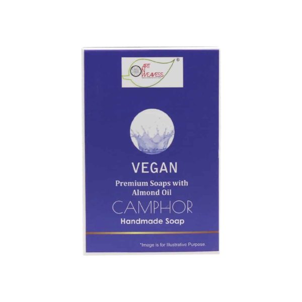 Vegan-Camphor_1-2.jpg CAMPHOR Handmade VEGAN Almond Oil Soap NT 100 gms unit