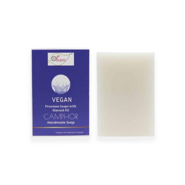 Vegan-Camphor_4-2.jpg CAMPHOR Handmade VEGAN Almond Oil Soap NT 100 gms unit