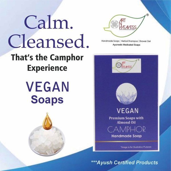 Vegan-Camphor_6-2.jpg CAMPHOR Handmade VEGAN Almond Oil Soap NT 100 gms unit