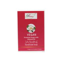 Vegan-Jasmine_1-2.jpg JASMINE Handmade VEGAN Almond Oil Soap NT 100 gms unit