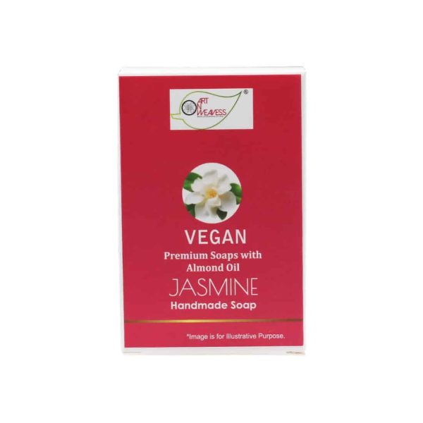 Vegan-Jasmine_1-3.jpg JASMINE Handmade VEGAN Almond Oil Soap NT Pack of 4