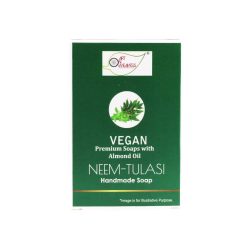 Vegan-Neem-Tulasi_1-1.jpg NEEM TULASI Handmade VEGAN Almond Oil Soap NT 100 gms unit