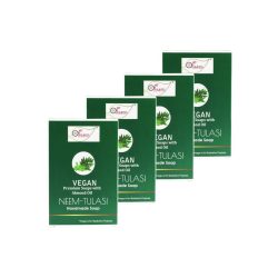 Vegan-Neem-Tulasi_2-1.jpg NEEM TULASI Handmade VEGAN Almond Oil Soap NT Pack of 4