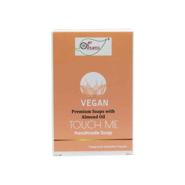 Vegan-Touch-Me_1-2.jpg TOUCHME Handmade VEGAN Almond Oil Soap NT 100 gms unit